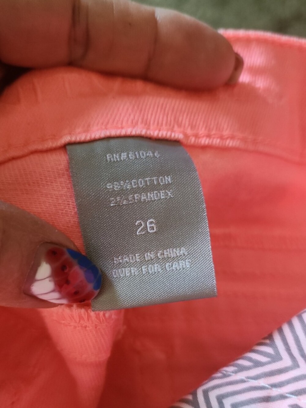 Vanity Coral Pink Denim Jean Shorts - Picture 7 of 8